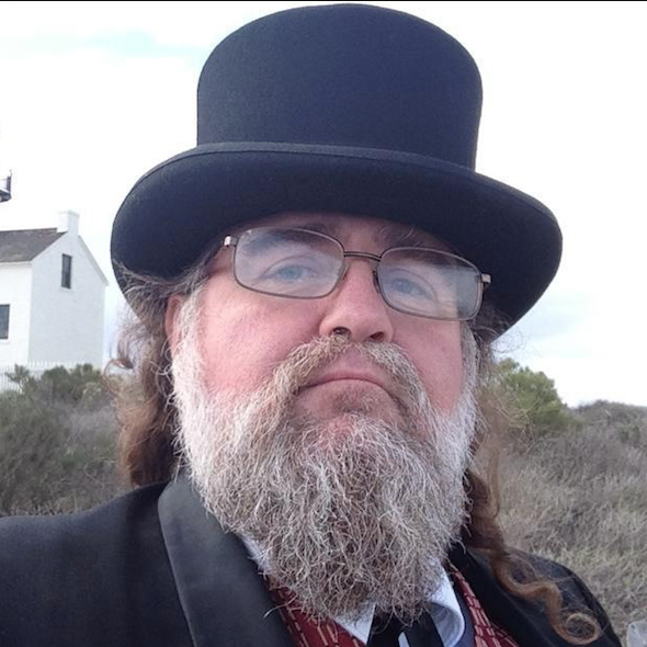 Jerry in a 1800s Garb at Point Loma